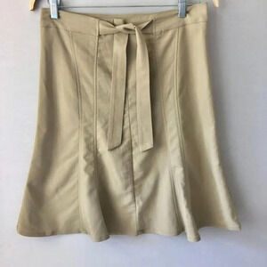 Spring Street Vintage Tie Waist Fit & Flare Skirt